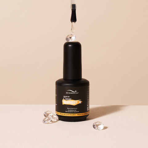 Clear strengtening gel polish