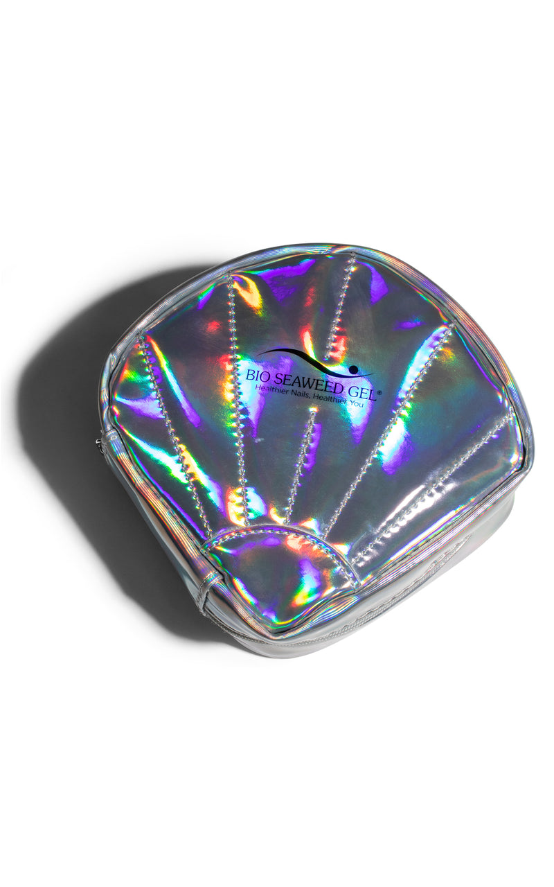 Pochette coquillage holographique
